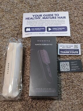 GoBrush Pro Heated Hair Brush with Travel Pouch